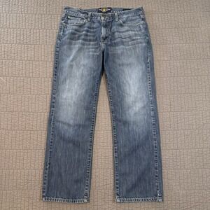 Lucky Brand Jeans Men's 34x30 Blue 221 Original Straight Medium Wash Denim Y2K
